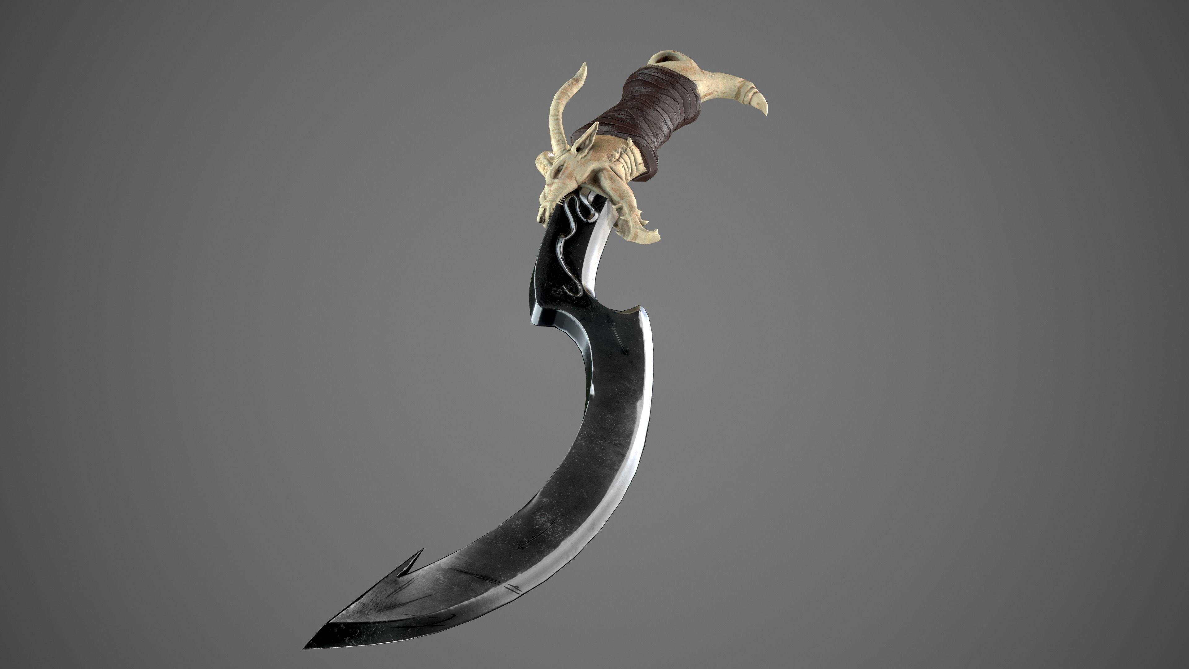 Dragon Sword  Low-poly 3D model_10