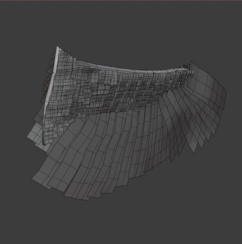 Wings - Low-poly 3D model two 3D model_17