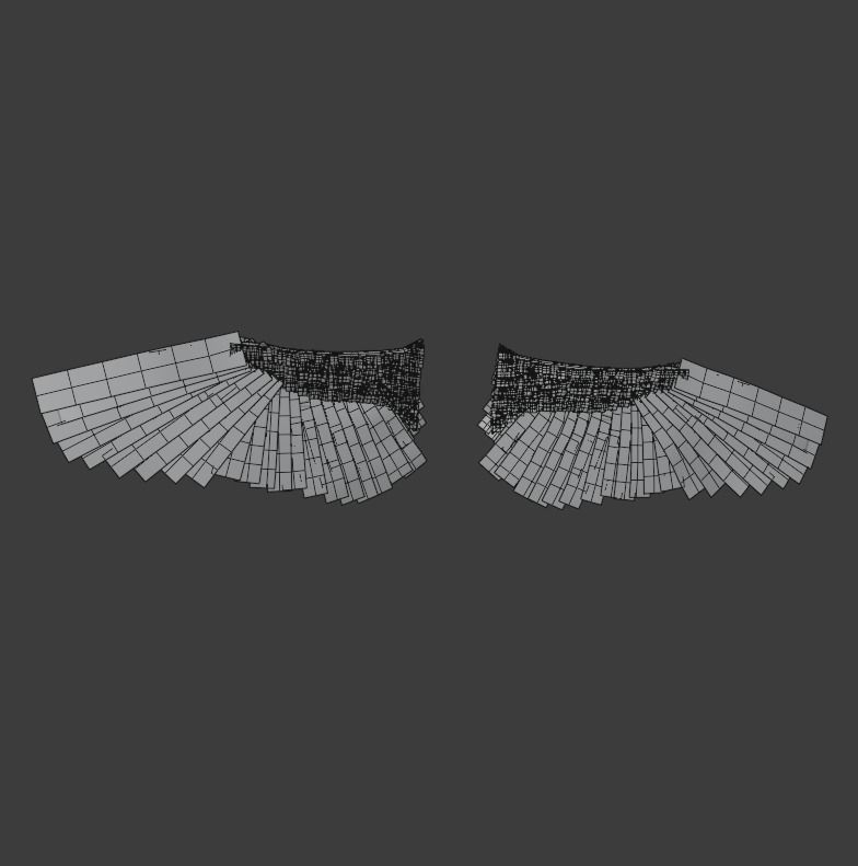 Wings - Low-poly 3D model two 3D model_15