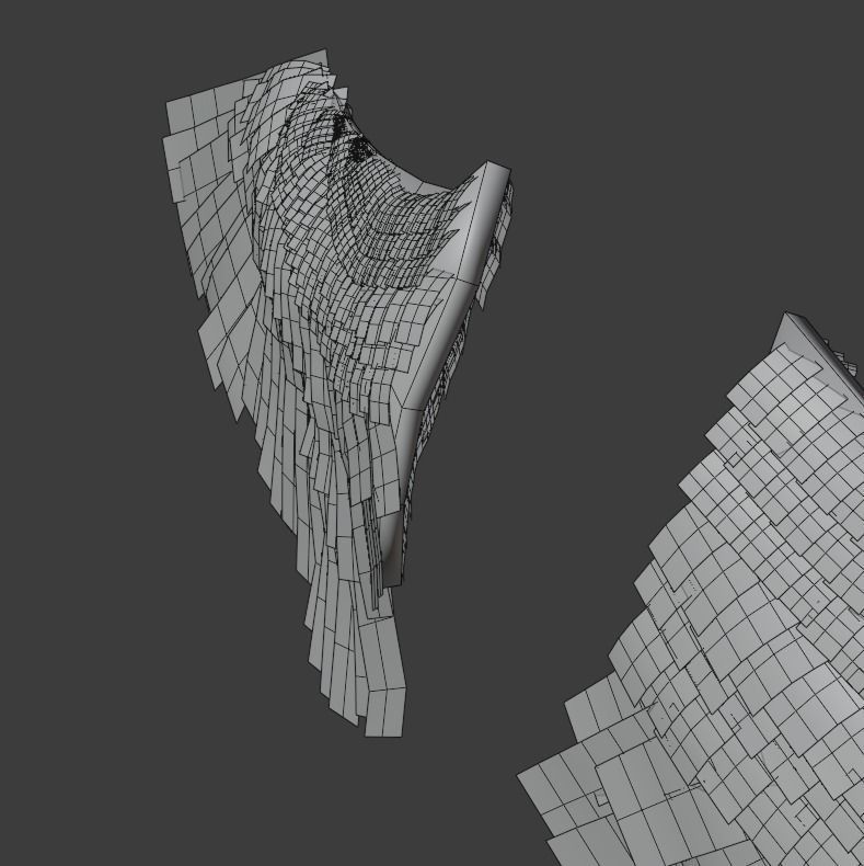 Wings - Low-poly 3D model two 3D model_13