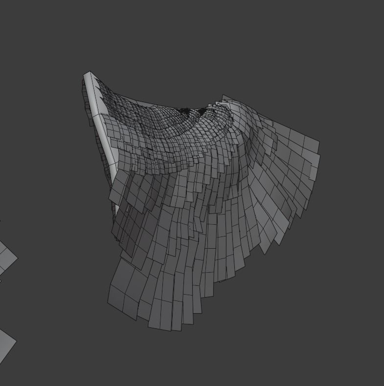 Wings - Low-poly 3D model two 3D model_12