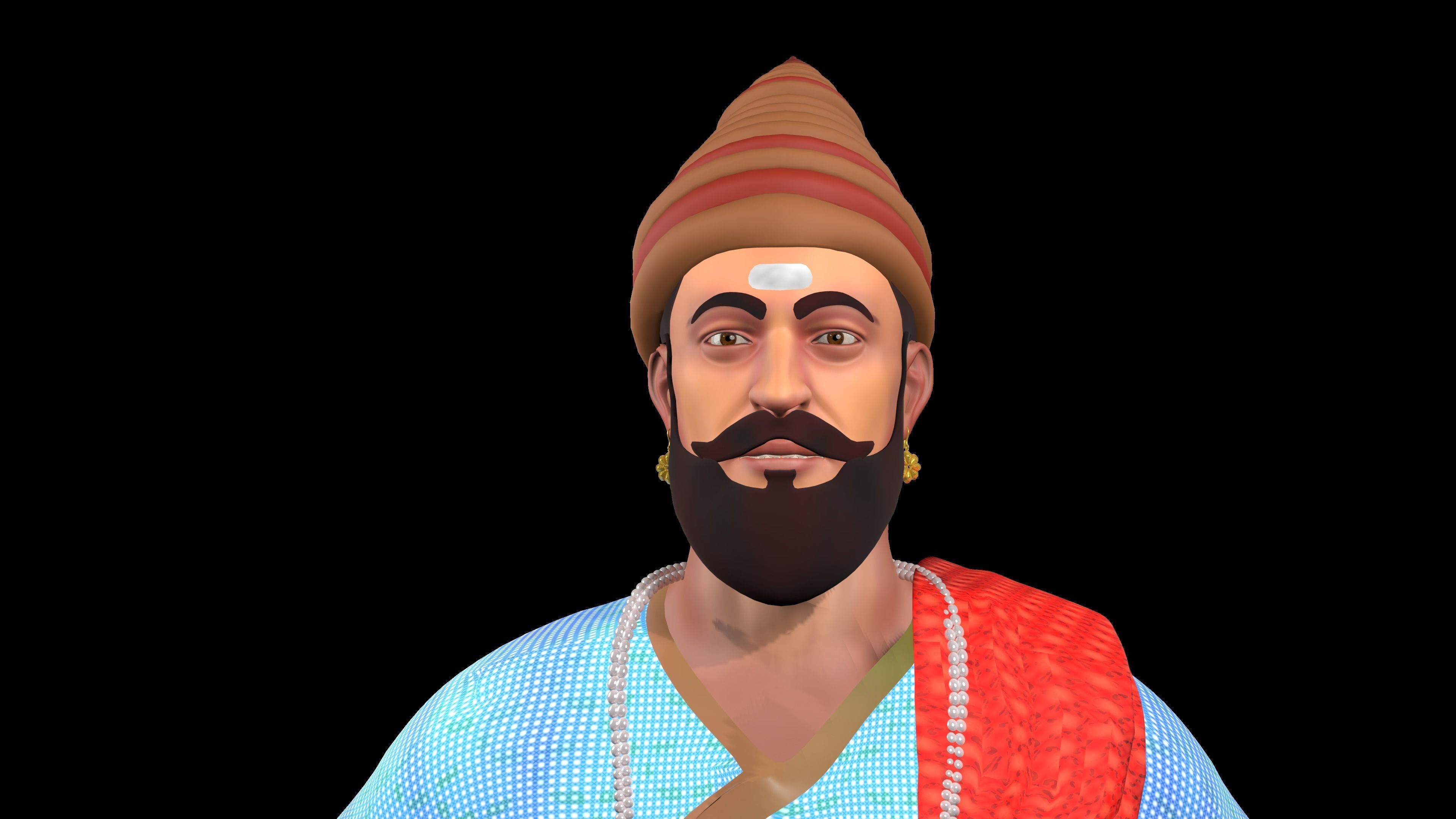 Veer shivaji maharaj  3D model_4