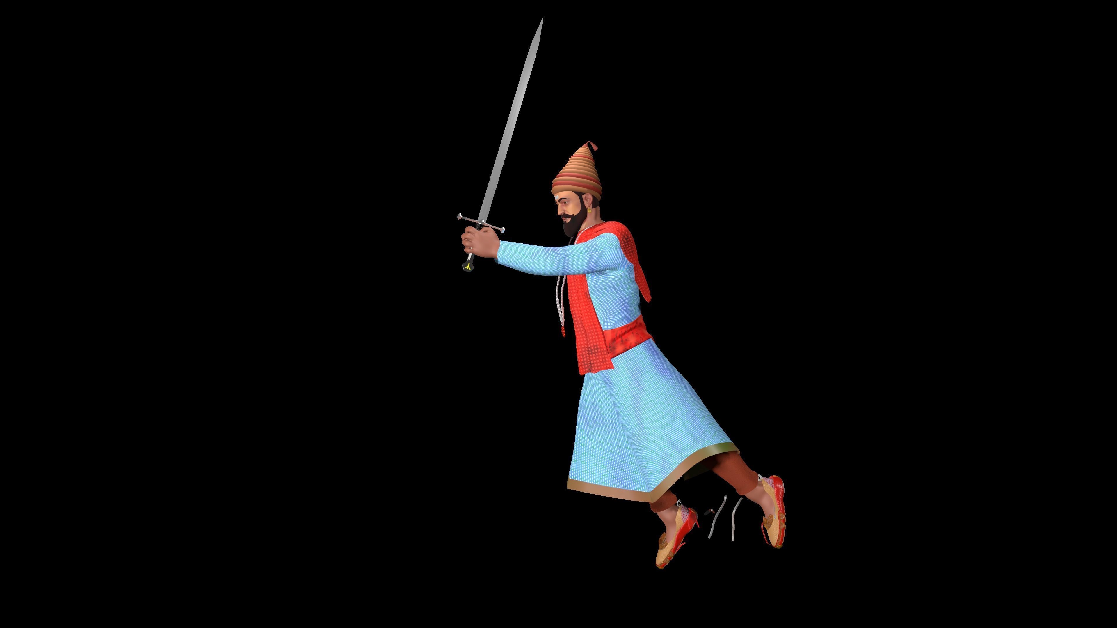 Veer shivaji maharaj  3D model_2