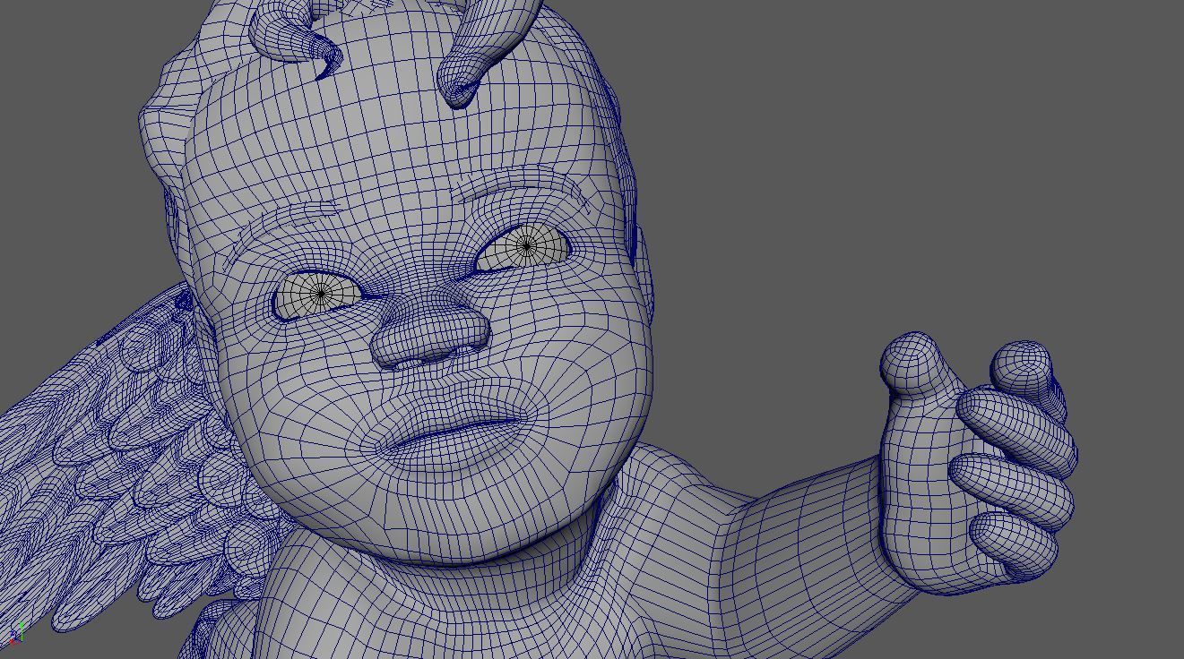 3D Cherub or cherubim 3D model_16
