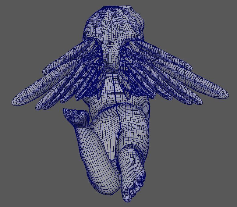 3D Cherub or cherubim 3D model_15