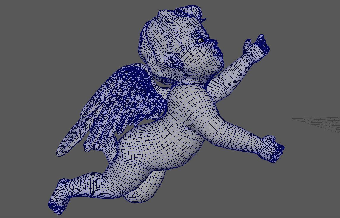 3D Cherub or cherubim 3D model_11