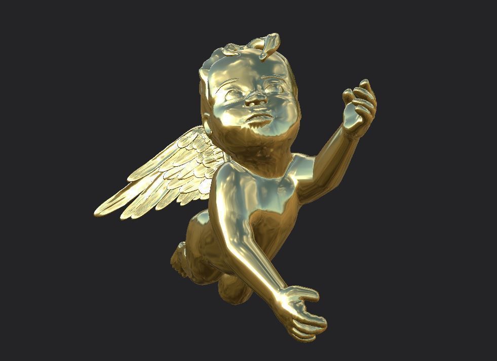 3D Cherub or cherubim 3D model_3