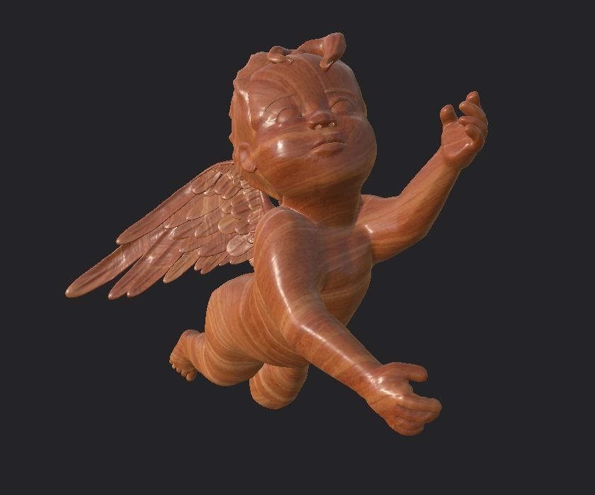 3D Cherub or cherubim 3D model_6