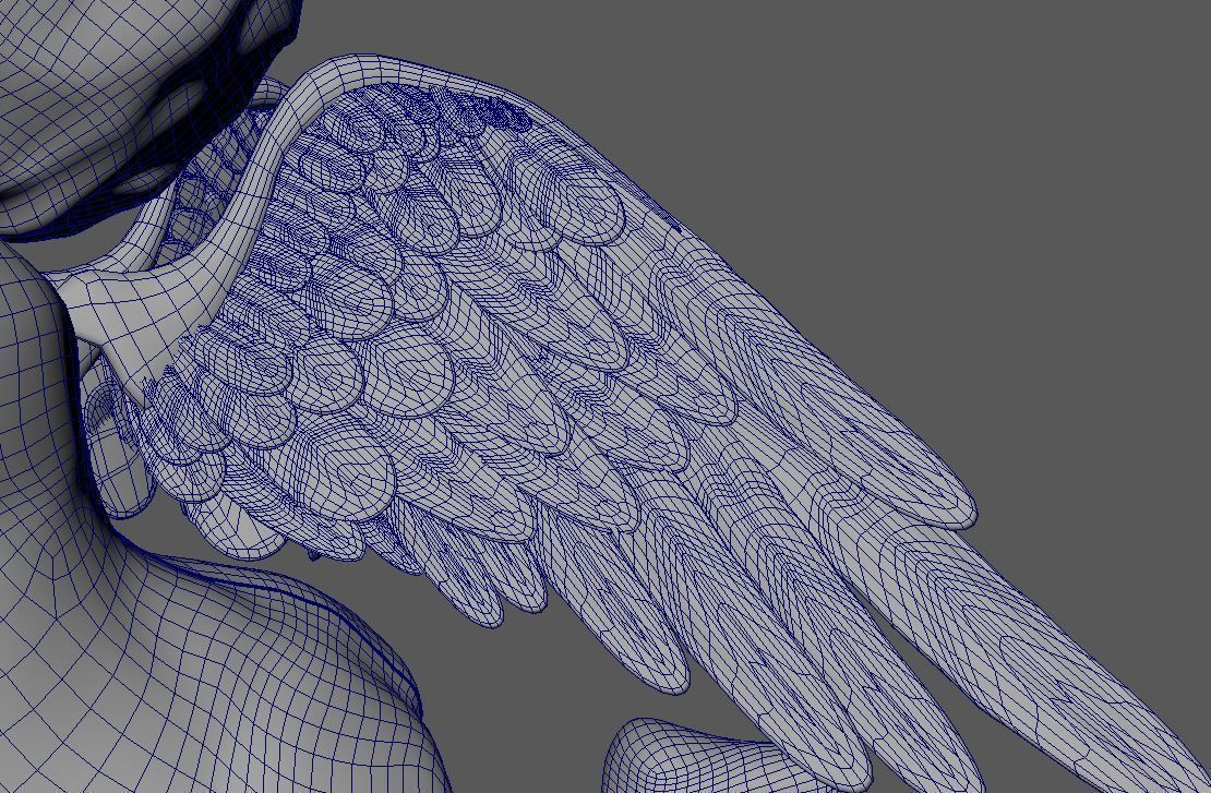 3D Cherub or cherubim 3D model_25