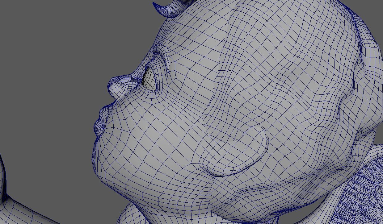 3D Cherub or cherubim 3D model_17