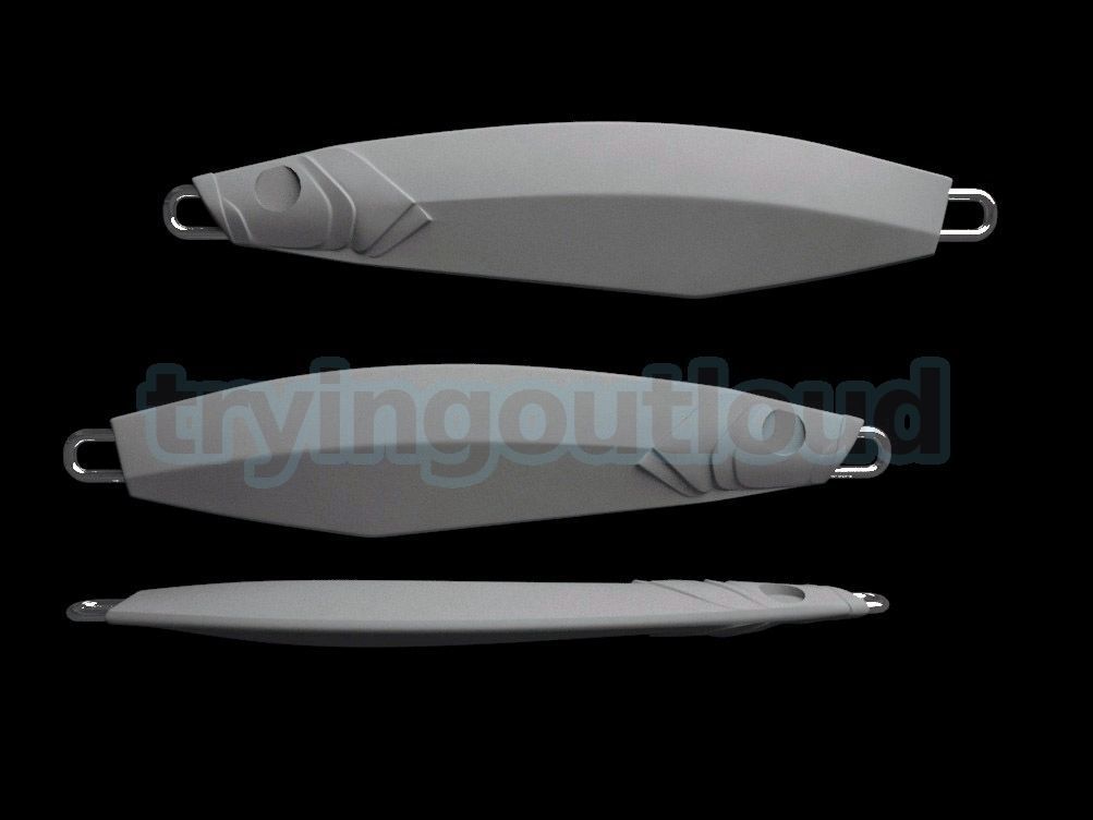 40-60-80GR Thunder Jig Likeness Mold 3D print model_4