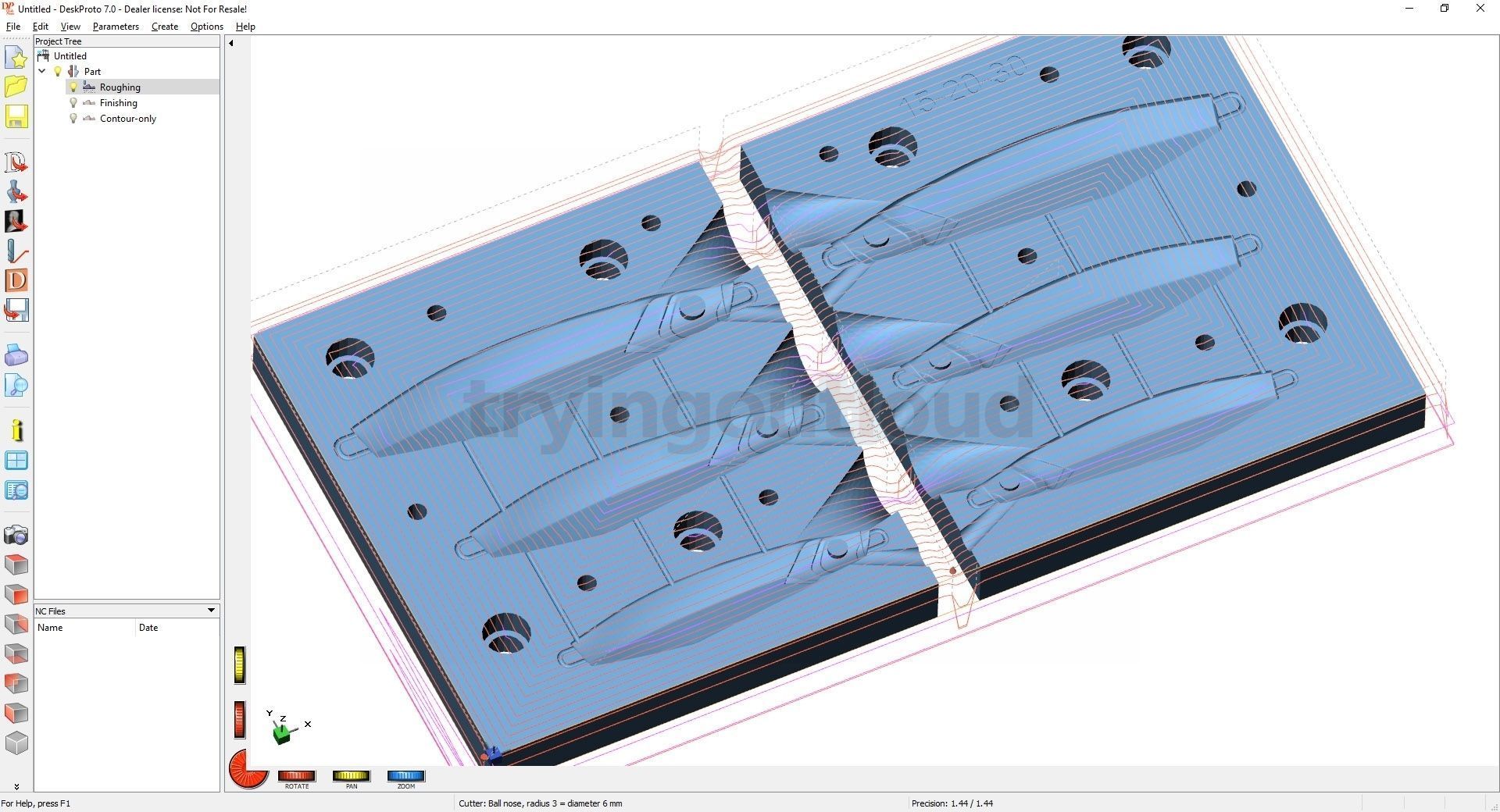 40-60-80GR Thunder Jig Likeness Mold 3D print model_2