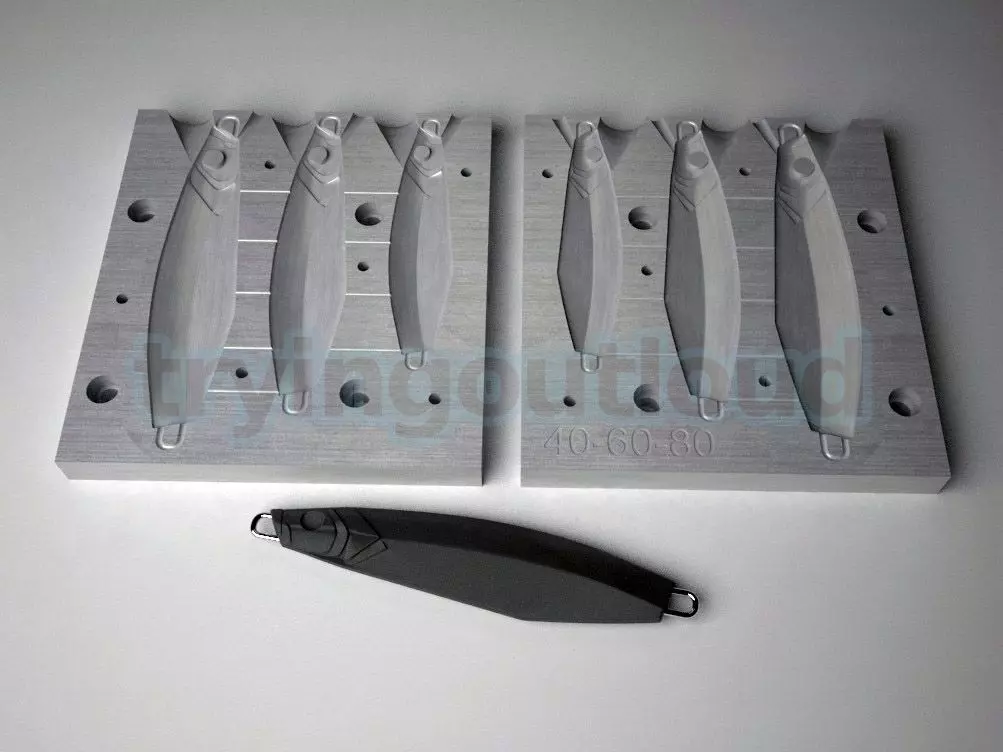 40-60-80GR Thunder Jig Likeness Mold 3D print model_0