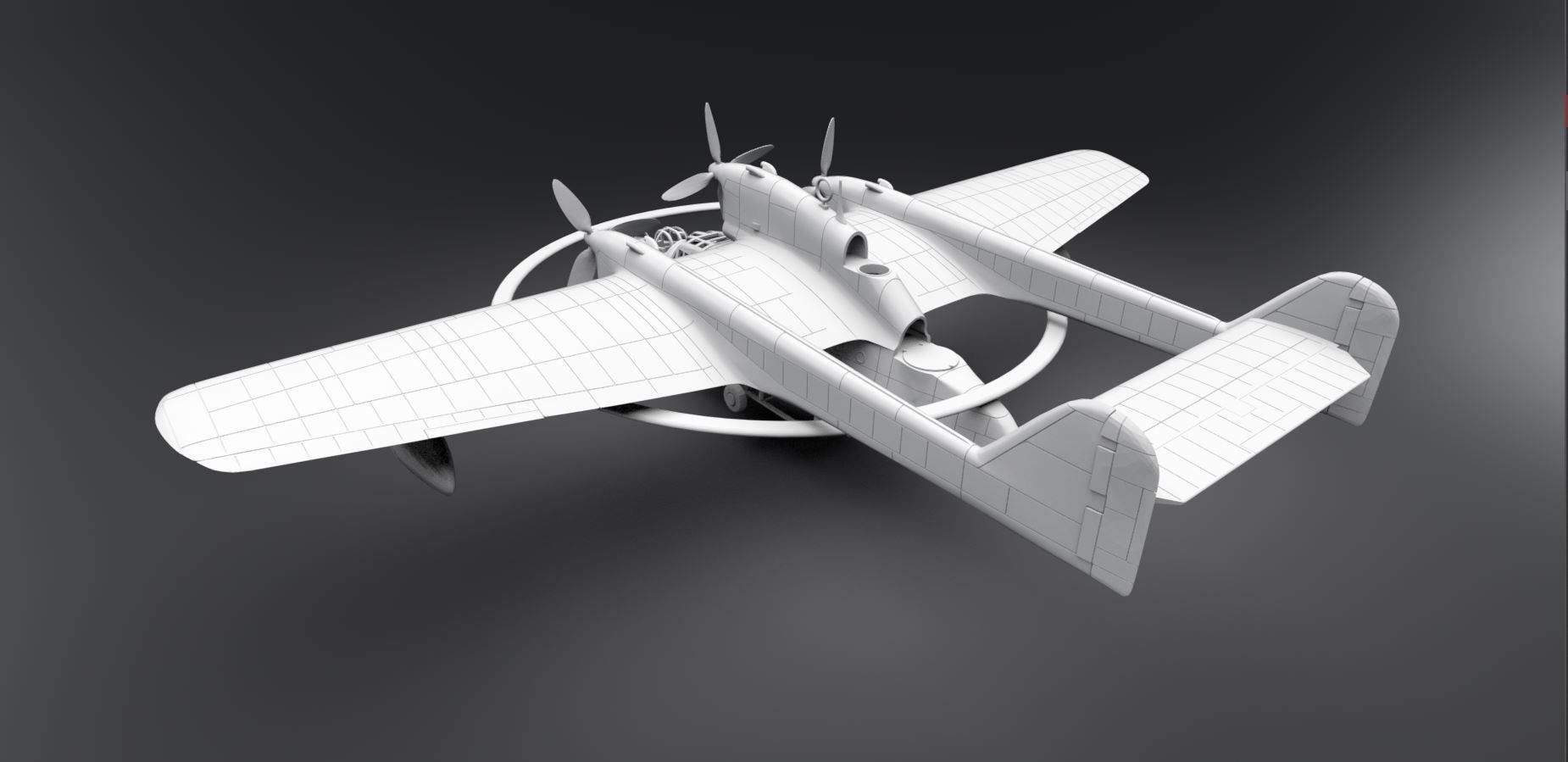Blohm and  Voss BV 138 scale model 3D print model_2