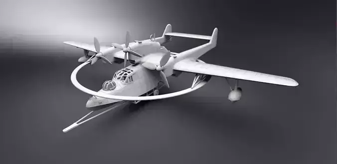 Blohm and  Voss BV 138 scale model 3D print model