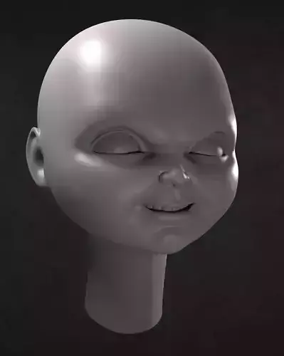 Chucky Doll Head 3D print model