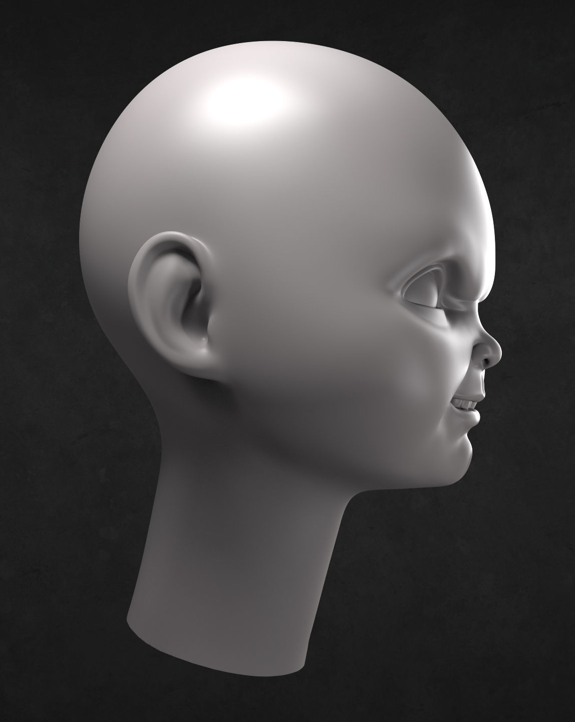 Chucky Doll Head 3D print model_4