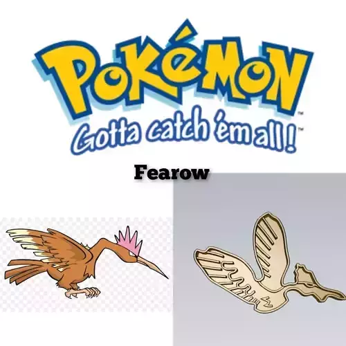 Pokemon Fearow Cookie Cutter Stamp Cake Decorating