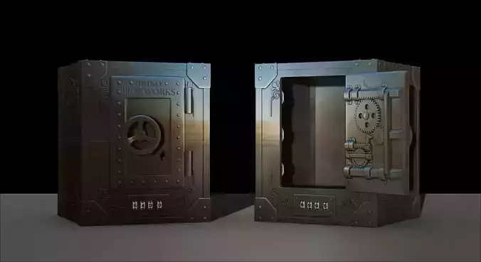 Money Box Safe Rhino IronWorks File STL for 3D Printing 