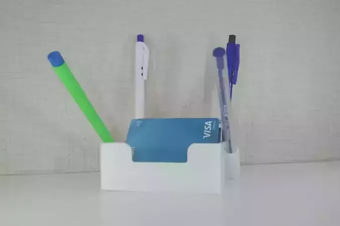 Card and pencil holder