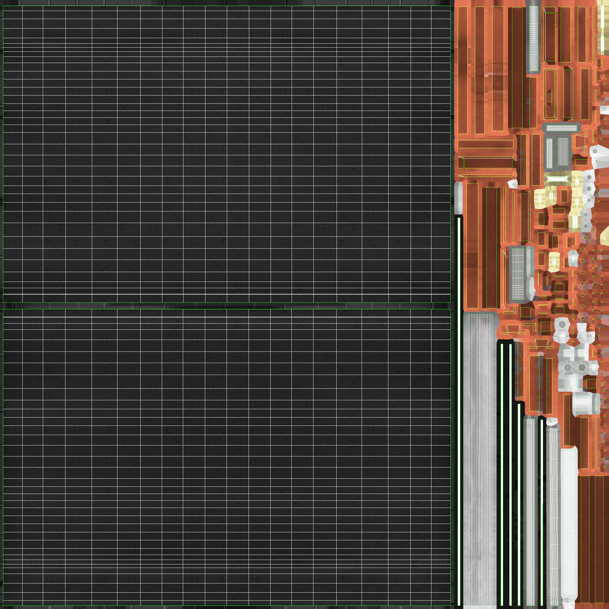 Construction Safety Net - Personnel Fall Net Low-poly 3D model_14