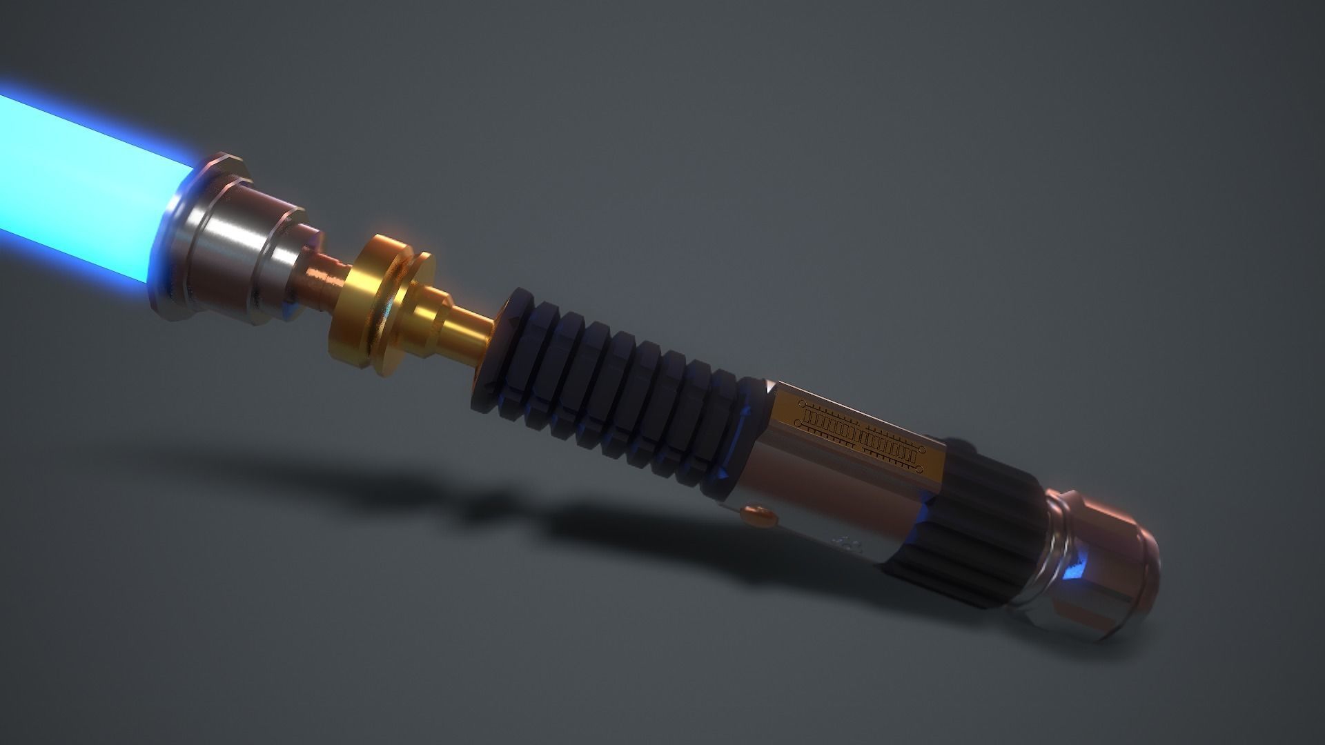 Light Saber Pack Star Wars Episode III Anakin Dooku and Obi-Wan 3D model_12