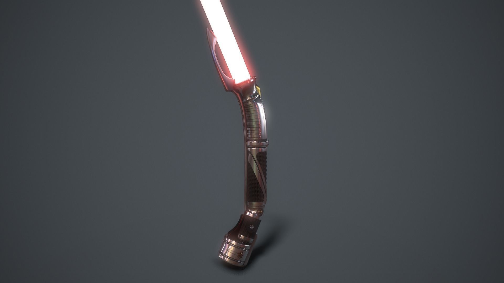 Light Saber Pack Star Wars Episode III Anakin Dooku and Obi-Wan 3D model_9