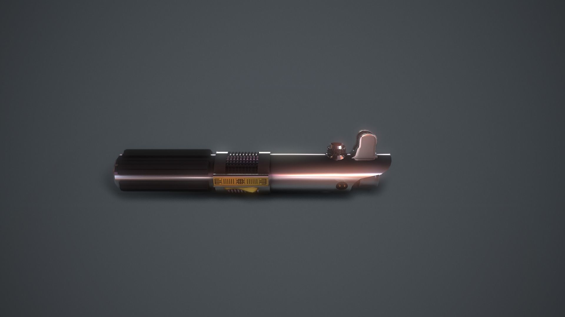 Light Saber Pack Star Wars Episode III Anakin Dooku and Obi-Wan 3D model_5