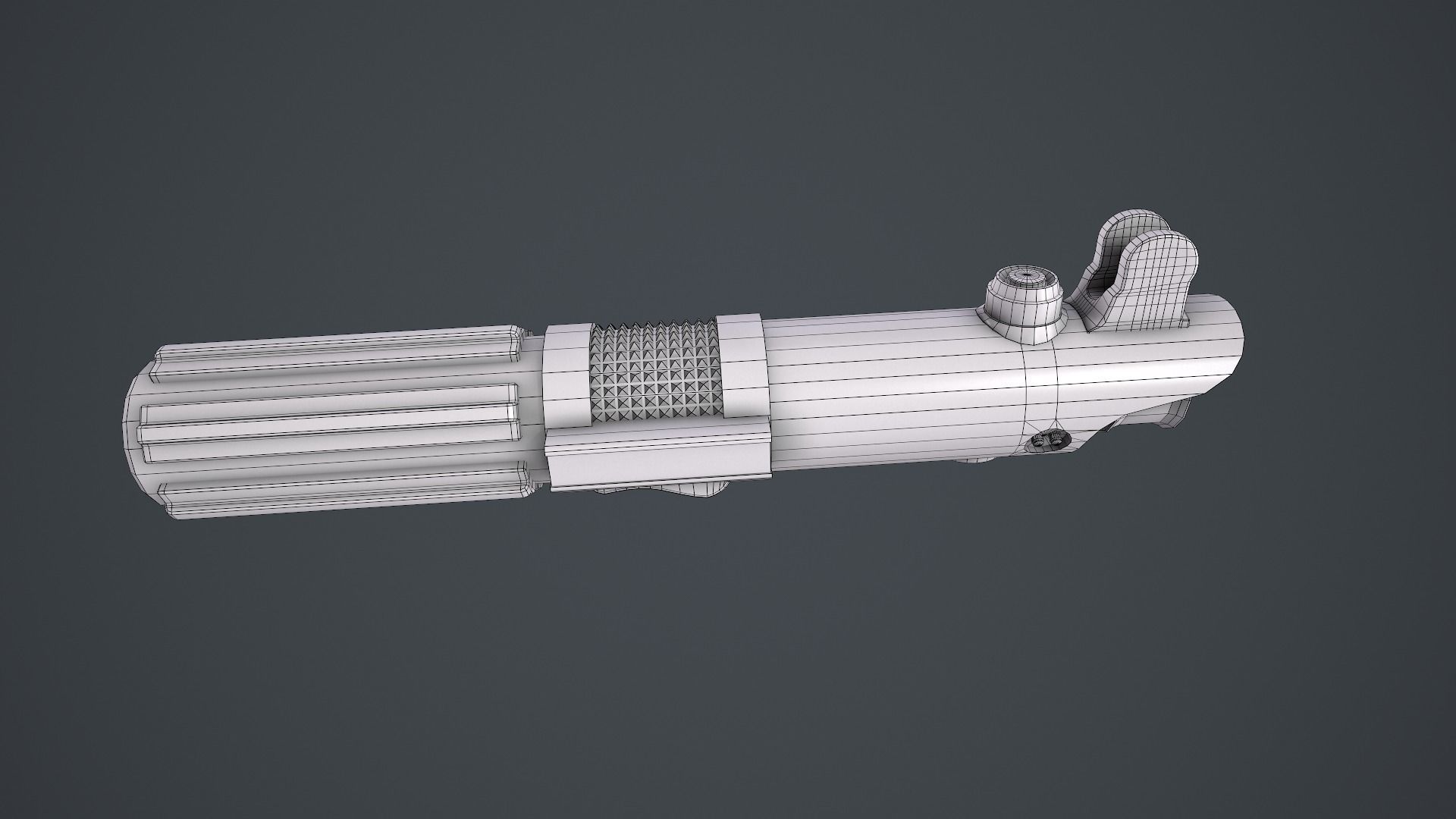 Light Saber Pack Star Wars Episode III Anakin Dooku and Obi-Wan 3D model_7