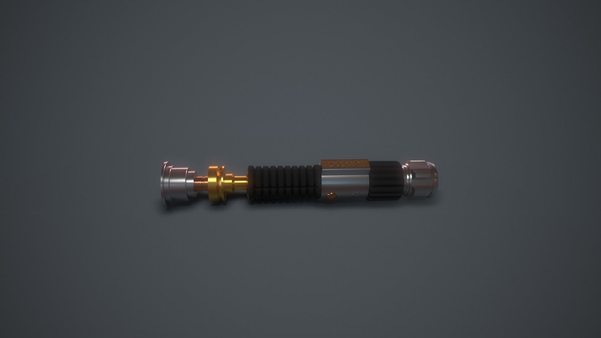 Light Saber Pack Star Wars Episode III Anakin Dooku and Obi-Wan 3D model_11