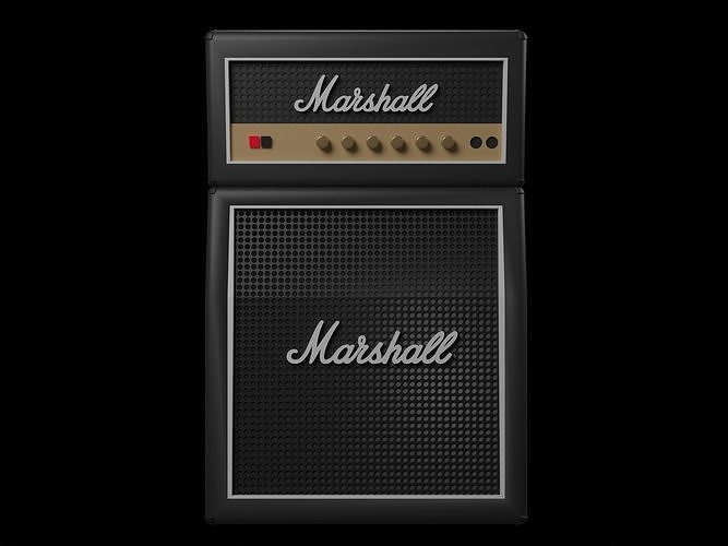 Speaker 3D model marshall amp Low-poly 3D model
