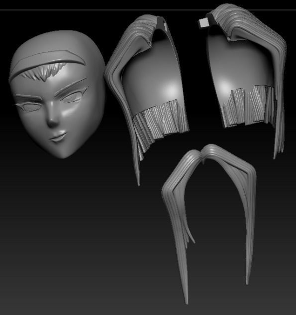 Faye Valentine Cowboy Bebop with extra torso and car  3D print model_2