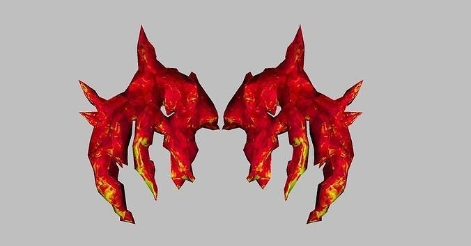 Burn Wing Low-poly 3D model