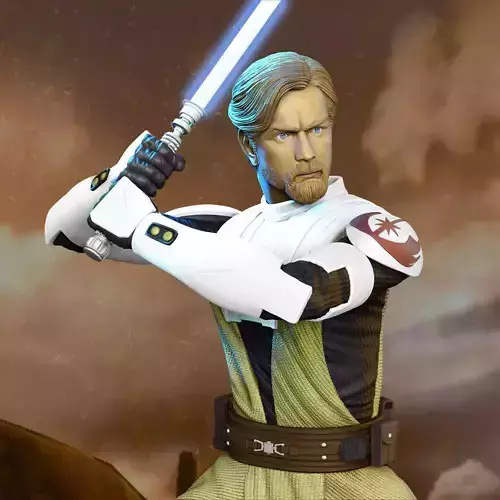 Obi Wan Kenobi Clone Wars 3D print model