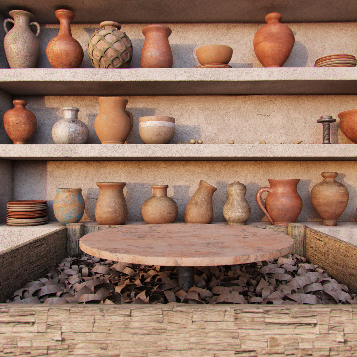 Pottery Workshop 3D model_3