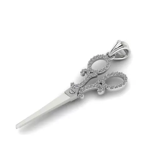 300 Pendant scissors 3D print model_0