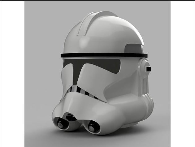 3D Star wars Phase 2 clone trooper helmet  3D print model