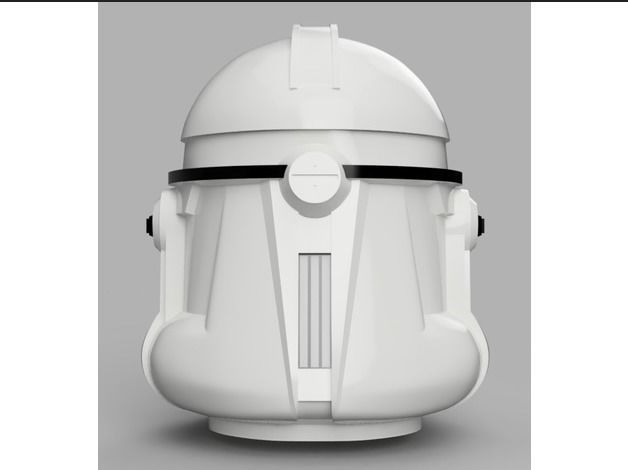 3D Star wars Phase 2 clone trooper helmet  3D print model_7
