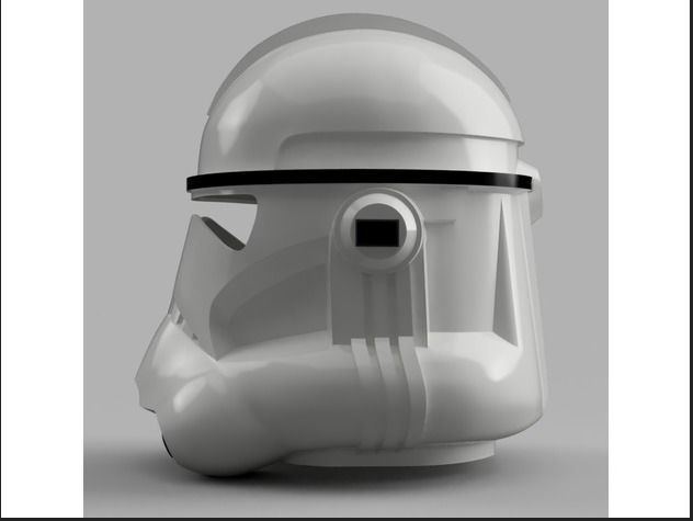 3D Star wars Phase 2 clone trooper helmet  3D print model_5