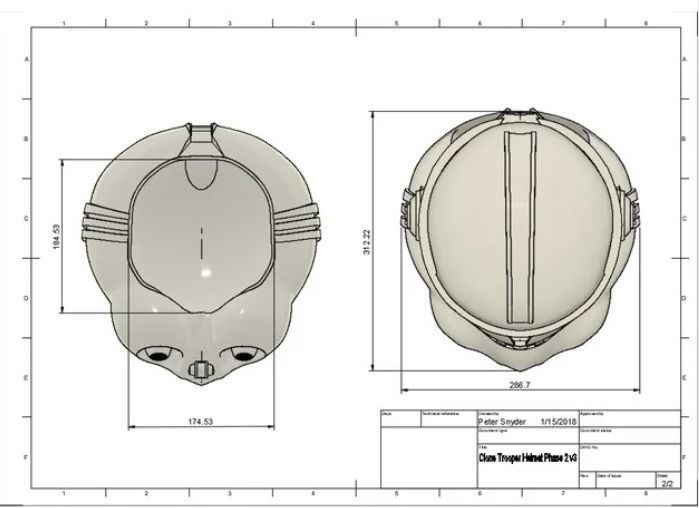 3D Star wars Phase 2 clone trooper helmet  3D print model_2
