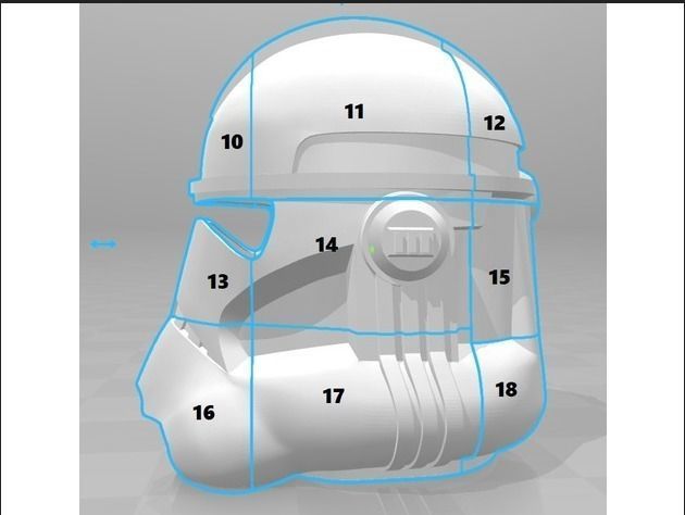 3D Star wars Phase 2 clone trooper helmet  3D print model_4