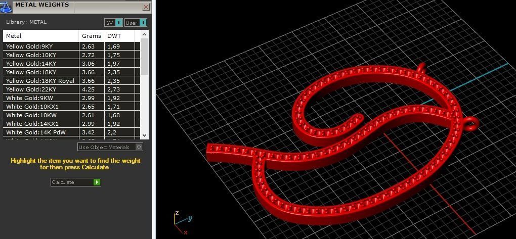 298 Pendant in the form of the letter D 3D print model_4