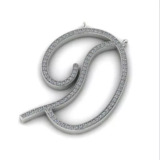 298 Pendant in the form of the letter D 3D print model_0