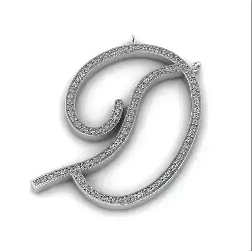 298 Pendant in the form of the letter D