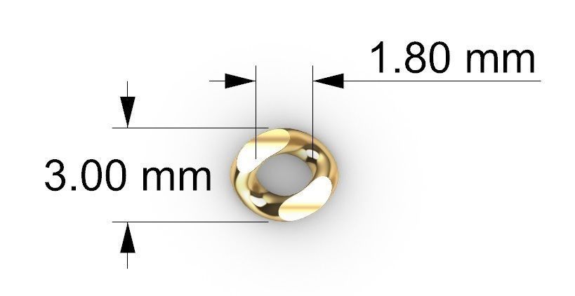 3 MM MIAMI CUBAN LINK CHAIN FOR BRACELET OR NECKLACE 3D print model_8