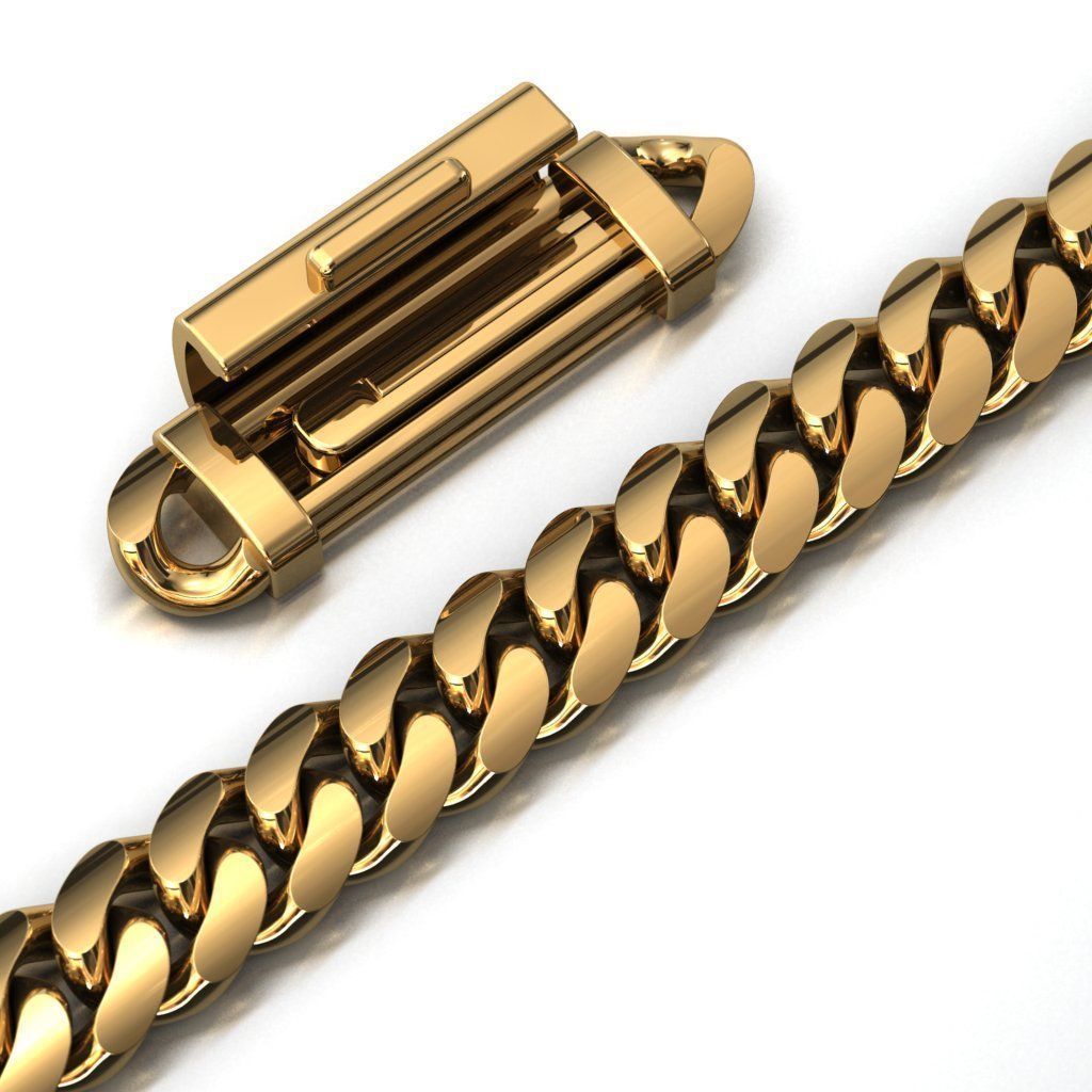 3 MM MIAMI CUBAN LINK CHAIN FOR BRACELET OR NECKLACE 3D print model_3