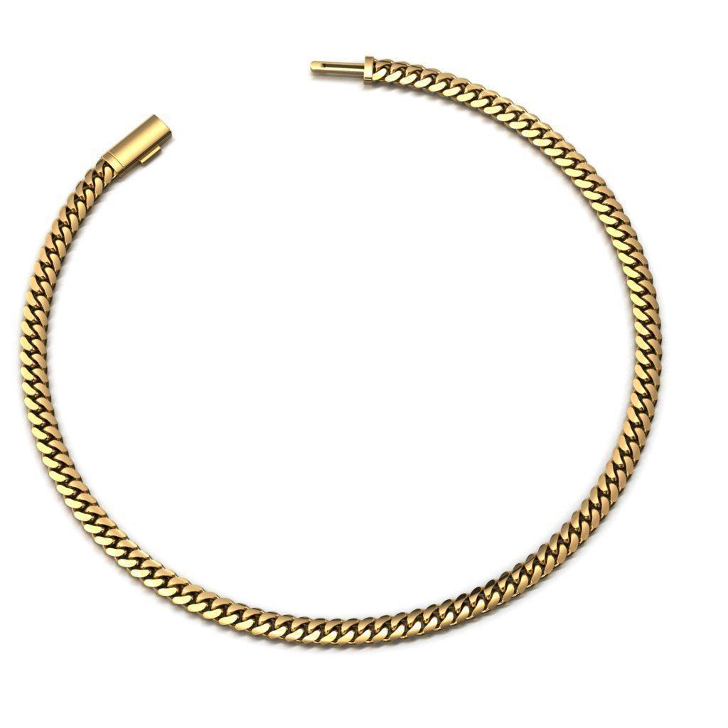 3 MM MIAMI CUBAN LINK CHAIN FOR BRACELET OR NECKLACE 3D print model_2