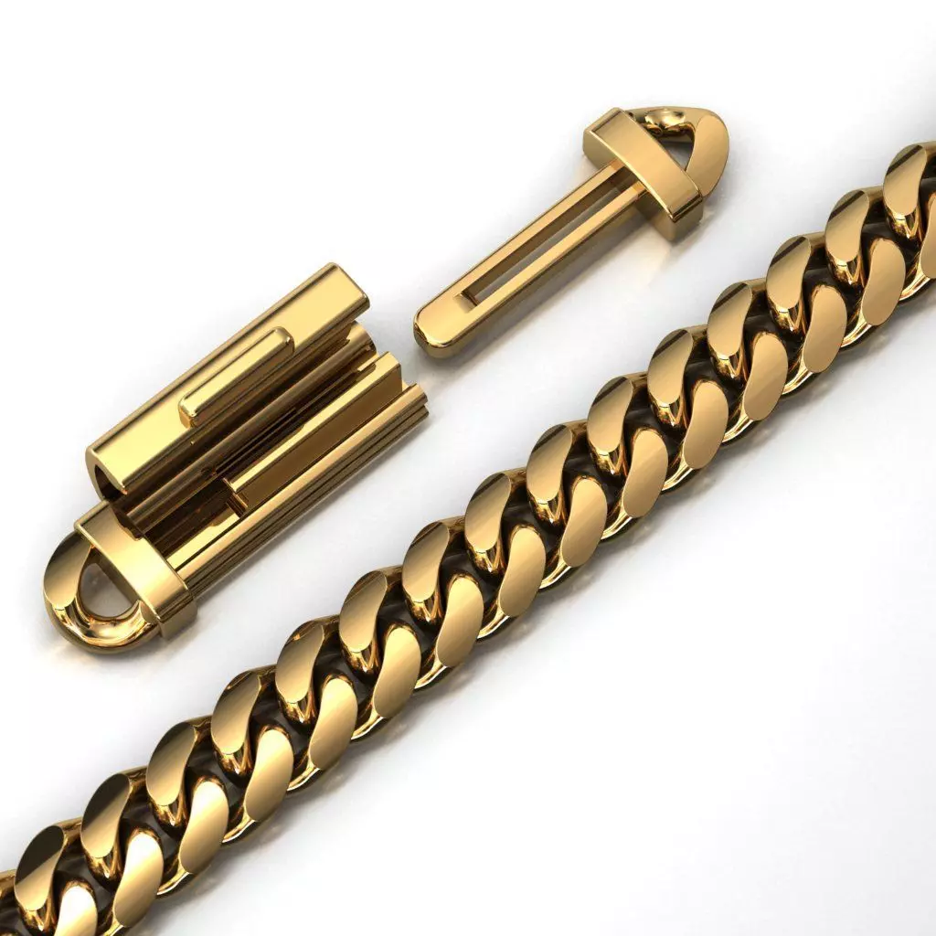 3 MM MIAMI CUBAN LINK CHAIN FOR BRACELET OR NECKLACE 3D print model_0