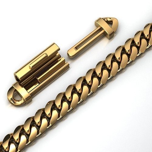 3 MM MIAMI CUBAN LINK CHAIN FOR BRACELET OR NECKLACE 3D print model