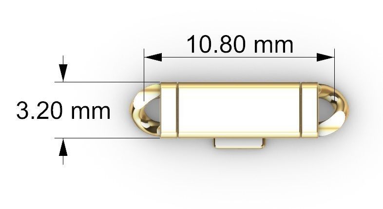 3 MM MIAMI CUBAN LINK CHAIN FOR BRACELET OR NECKLACE 3D print model_7